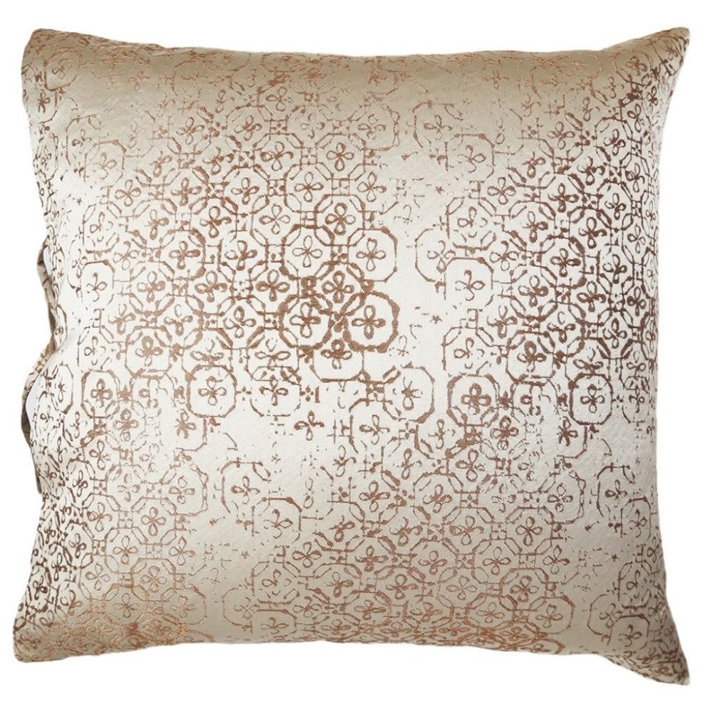 $375! NWT Ann Gish "St. Germain" 36" x 25" Pillow Sham - Pumice